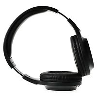 bluetooth® wireless charging headphones with mic - black