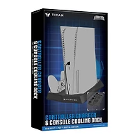 console cooling fan & controller charger dock for ps5™/ps5 digital edition™