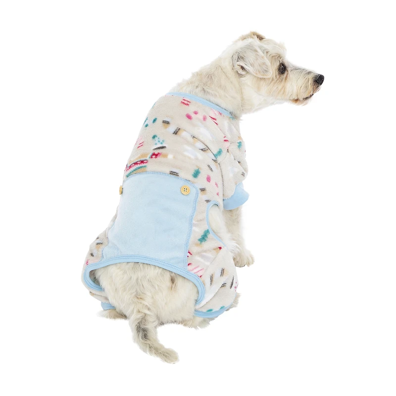 plush winter pet pajamas