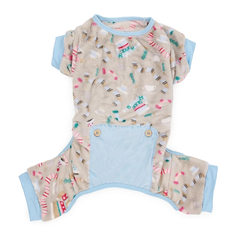 plush winter pet pajamas