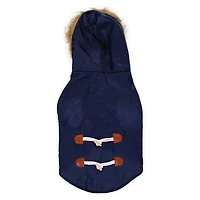 pet bomber jacket w/ faux fur trim