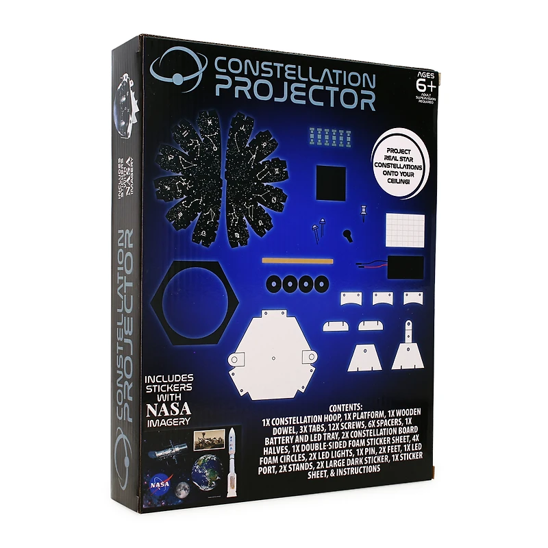 constellation projector with NASA® stickers