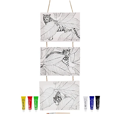 DIY set of 3 mini canvases wall art 5in x 7in