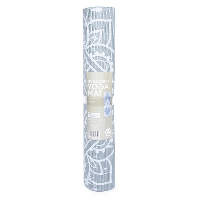 series-8 fitness™ yoga mat 24in x 68in - lotus print