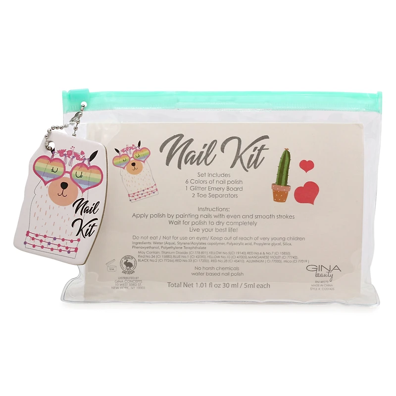 nail polish kit - llama