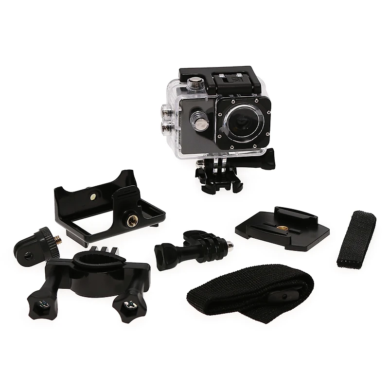 high definition action camera & accessory kit