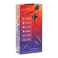 unlocked lvl™ noise-isolating wired gaming earbuds with boom mic - blue