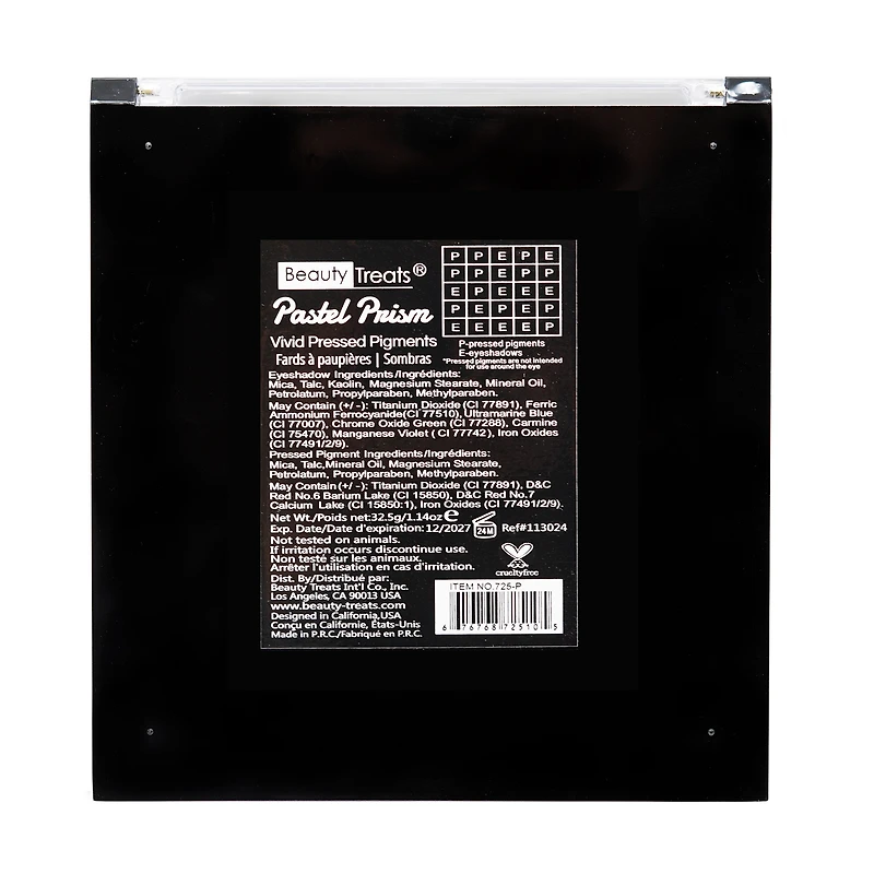 beauty treats® pastel prism eyeshadow palette