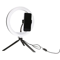 10-inch LED Color-Change Ring Light With Phone Mount & Remote