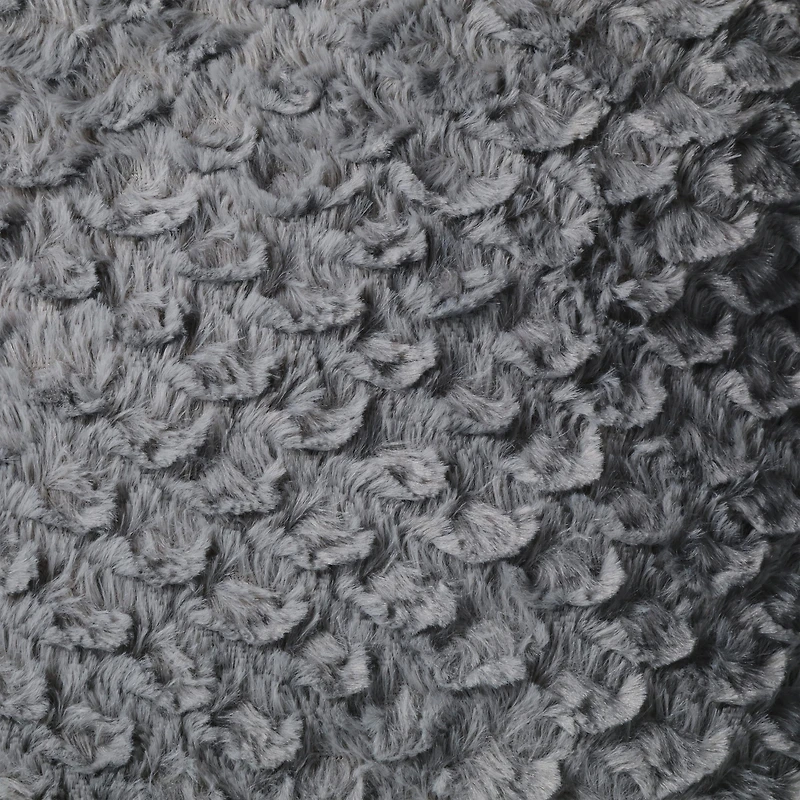 luxe collection scallop texture throw pillow 16in x