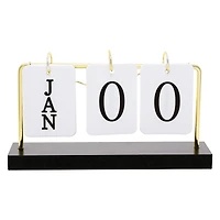 reusable gold flip calendar