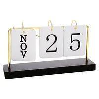reusable gold flip calendar