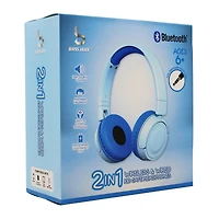 2 in 1 wireless & wired kid-safe headphones