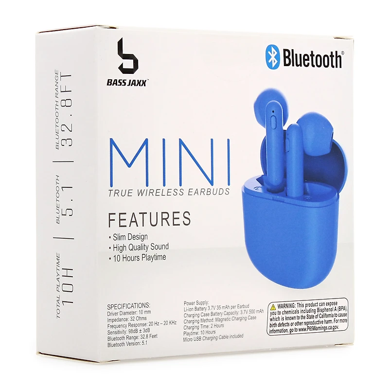 peach slim bluetooth® earbuds, 10 hours playtime