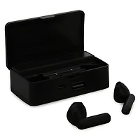 bluetooth® earbuds with power bank charger case