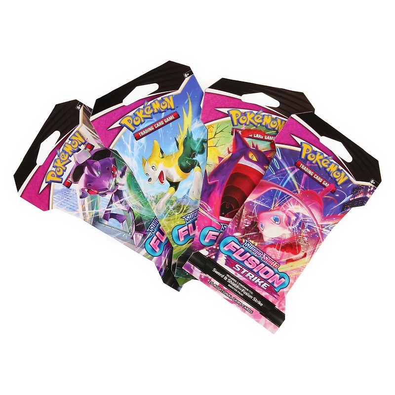 pokemon™ trading card game: sword & shield fusion strike booster pack 10 cards