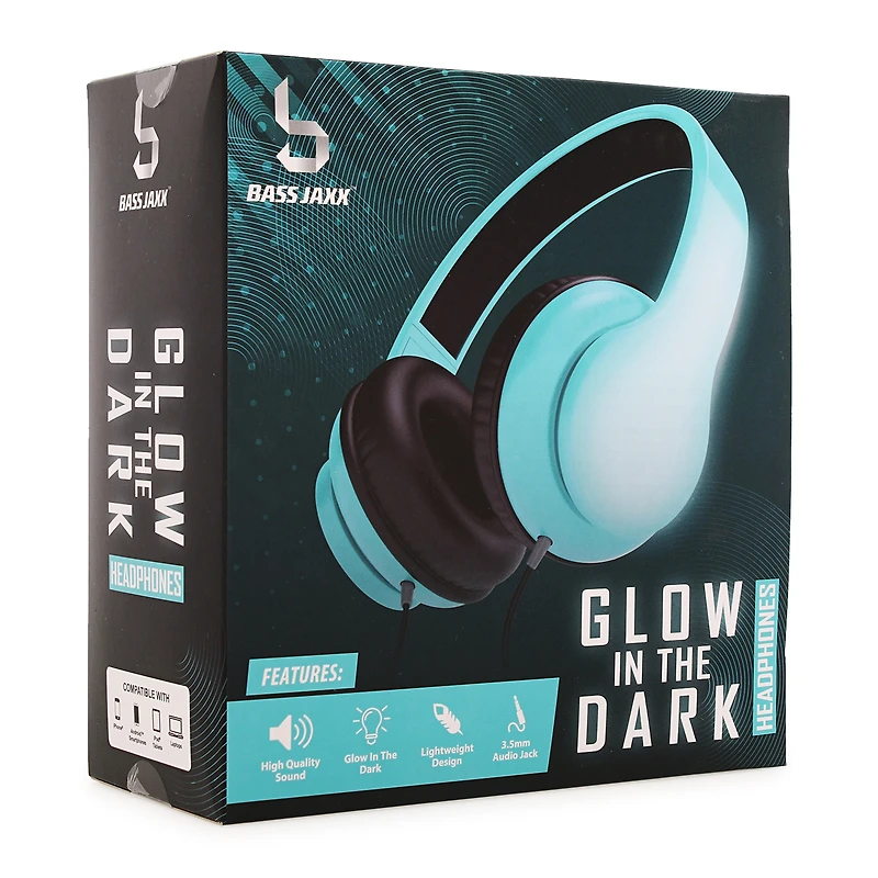 glow the dark wired headphones