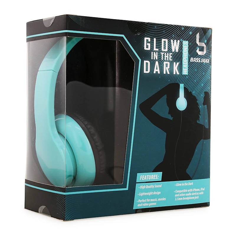 glow the dark wired headphones