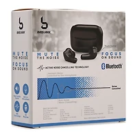 active noise cancelling wireless bluetooth® earbuds - black
