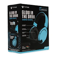 titan™ glow the dark gaming headset, universal compatibility