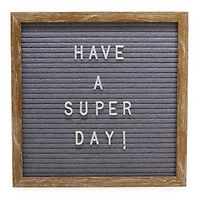 wood frame cafe message board 10in x 10in