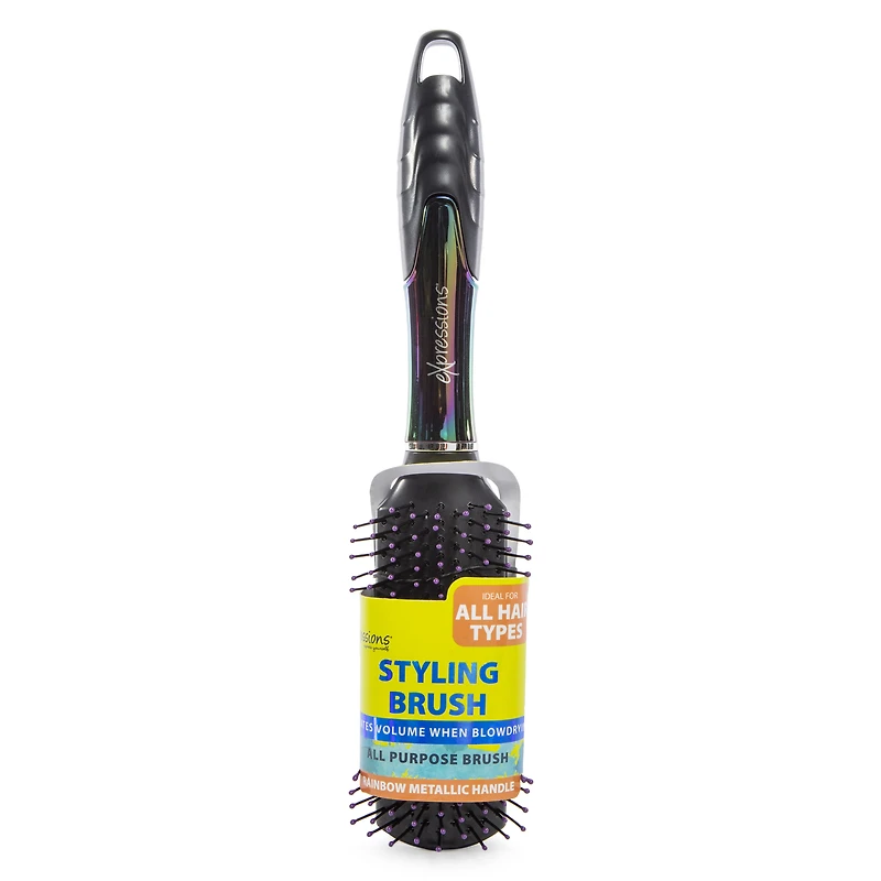 rainbow electroplate styling brush