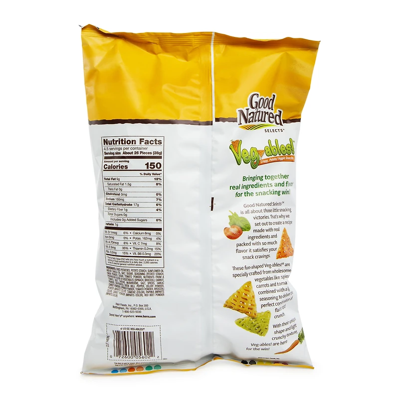 good natured selects™ vegables! Snacks. 4.5oz bag