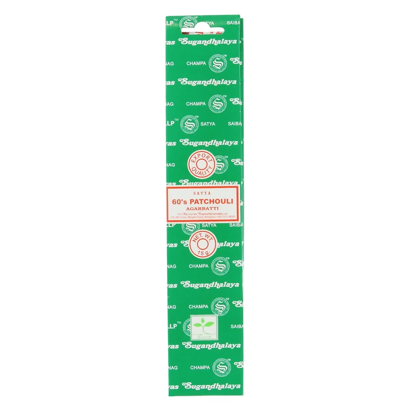 satya® 60's patchouli agarbatti incense 15g