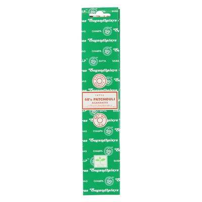 satya® 60's patchouli agarbatti incense 15g