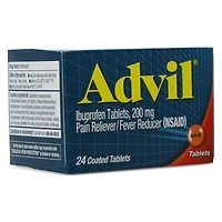advil® ibuprofen tablets 200mg, 24 coated tablets