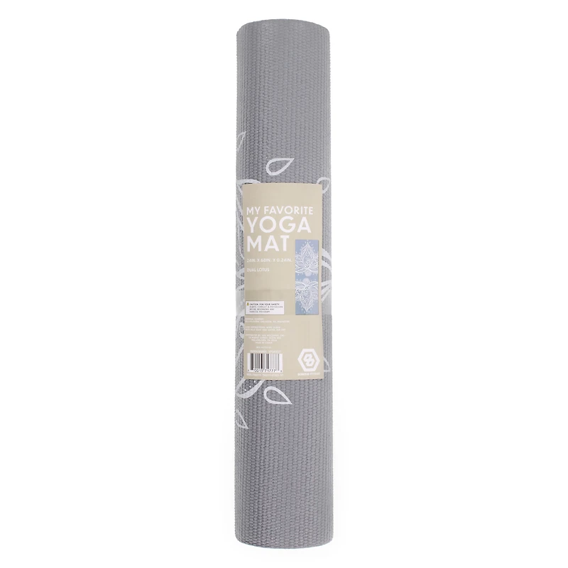 series-8 fitness™ dual lotus yoga mat 68in x 24in