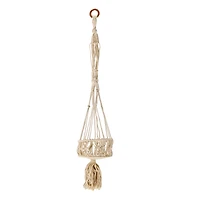 hanging macrame plant holder 32in