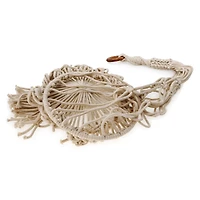 hanging macrame plant holder 32in