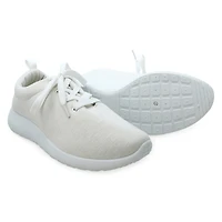 Ladies Black Jersey Fabric Sneakers