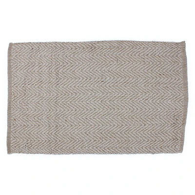 black cotton & jute throw rug 2ft x 3ft