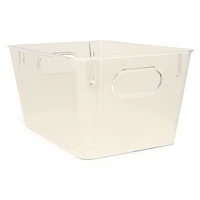 small clear storage container 10in x 7in