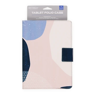 9in to 10in tablet folio case - black