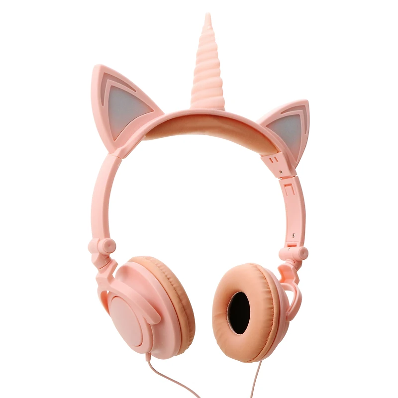 LED light up headphones - unicorn/cat