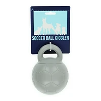 soccer ball giggler dog toy