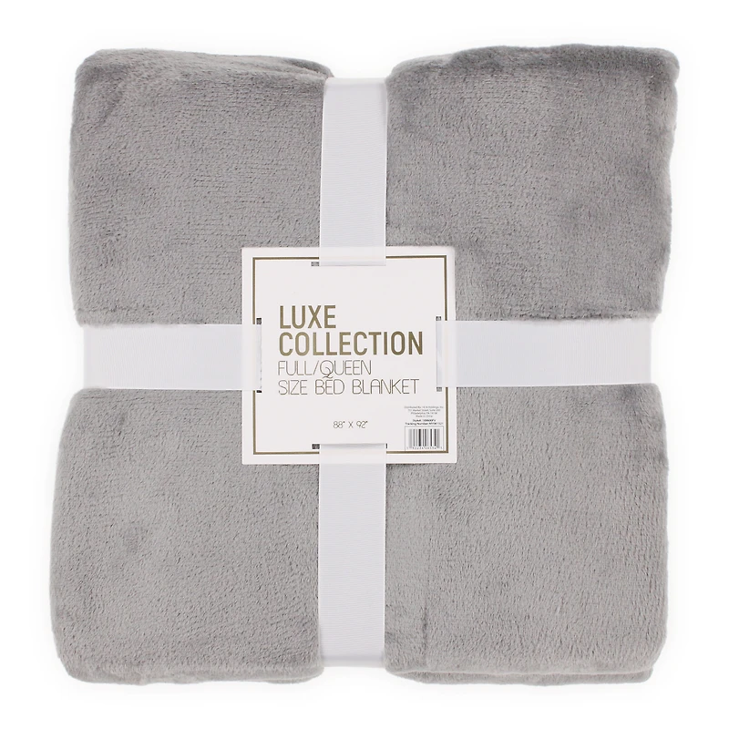 luxe collection full/queen blanket 88in x 92in