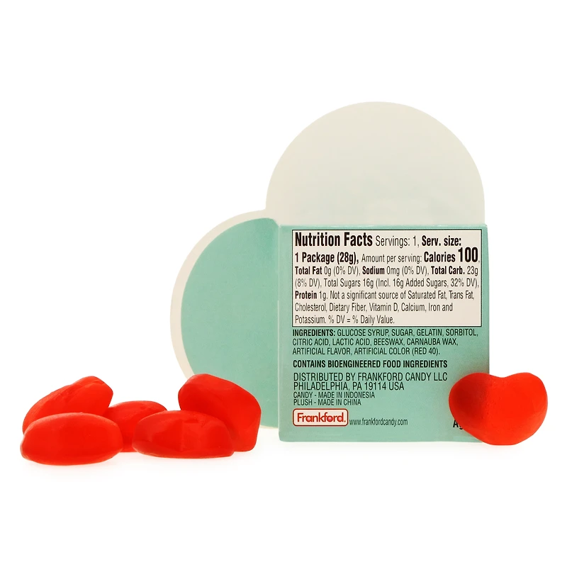 valentine's plush donut & candy gift