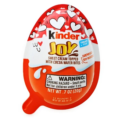 valentine's kinder joy® egg with treat & toy