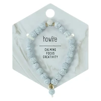 Howlite-Style Bead Bracelet
