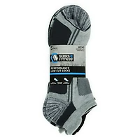 series-8 fitness™ men's low-cut performance socks 5-pack, gray & black