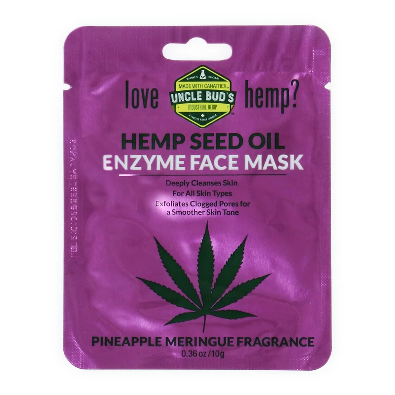 uncle bud's® hemp seed oil enzyme face mask
