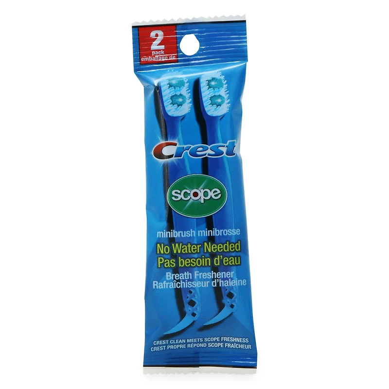 crest scope® minibrush breath freshener 2-pack