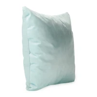 luxe collection khaki cotton gauze throw pillow 16in