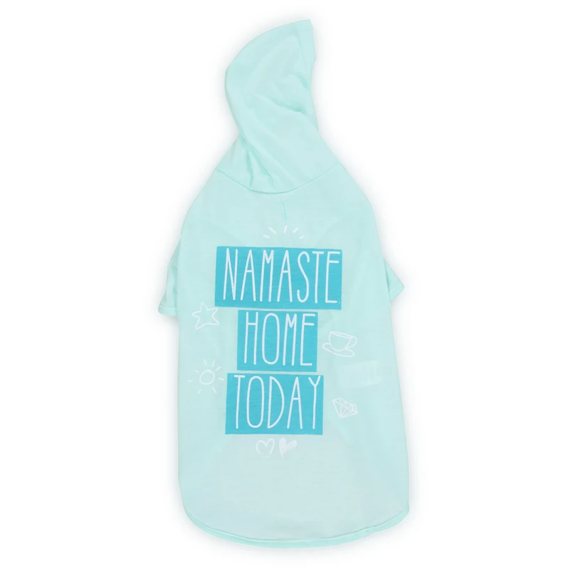 pink 'lazy daze' spa day pet hoodie - large