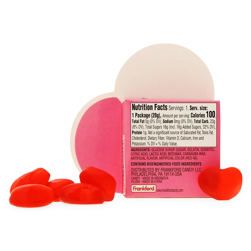 valentine's bee mine plush bumblebee & candy gift