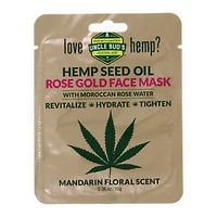 uncle bud's® hemp seed oil rose gold face mask